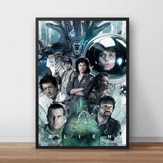 DecorBites™ Alien Movie Poster Canvas Painting