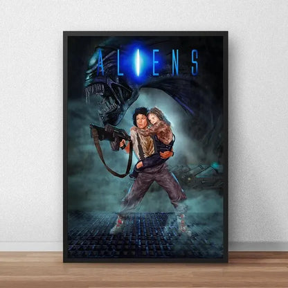 DecorBites™ Alien Movie Poster Canvas Painting