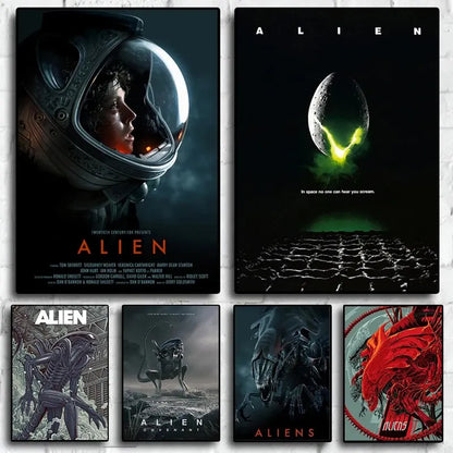 DecorBites™ Alien Movie Poster Canvas Painting