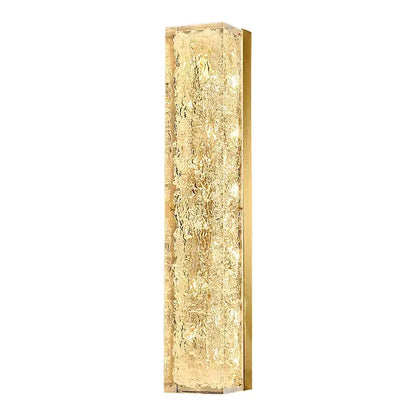 Modern textured glass copper wall lamp bedroom luxury sconce