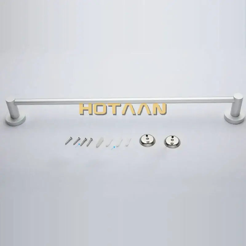 Modern silver double towel bar rail – bathroom anti-rust rack