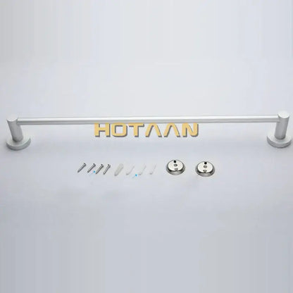 Modern silver double towel bar rail – bathroom anti-rust rack