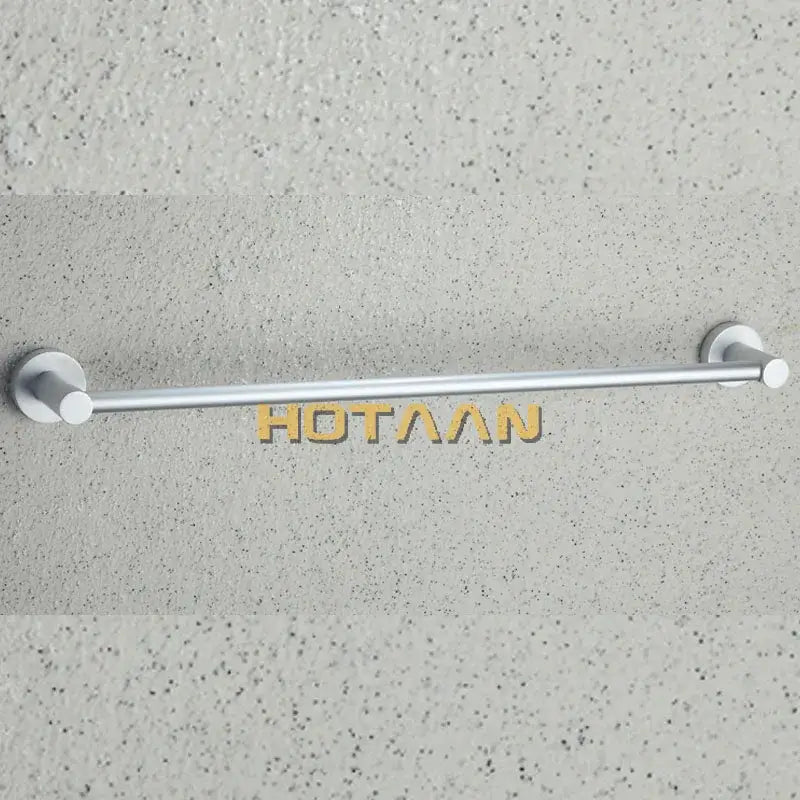 Modern silver double towel bar rail – bathroom anti-rust rack