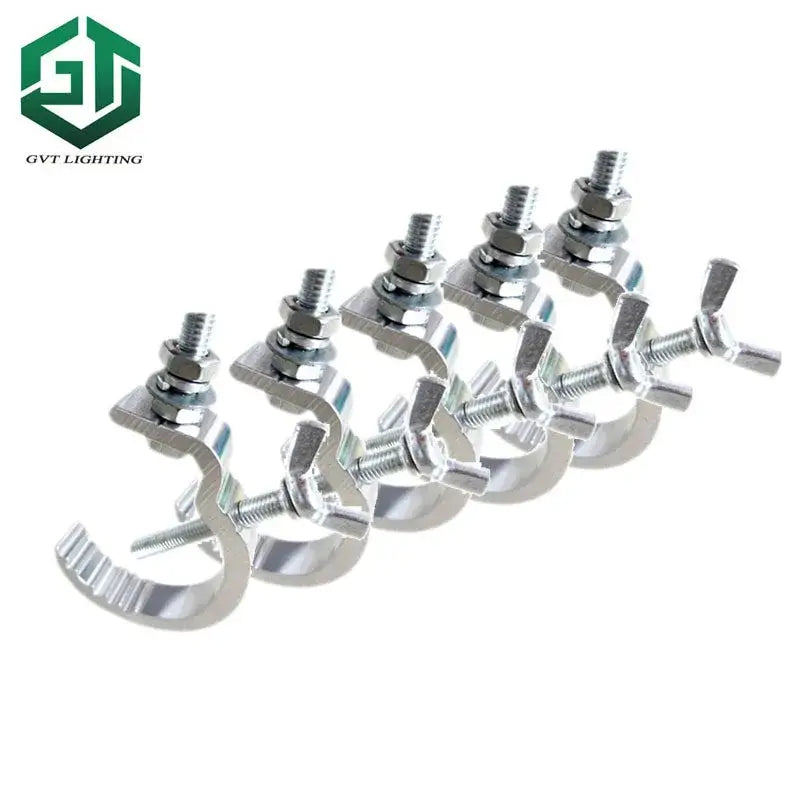Silver aluminium light hook clamp 5 pack for living room stage lighting