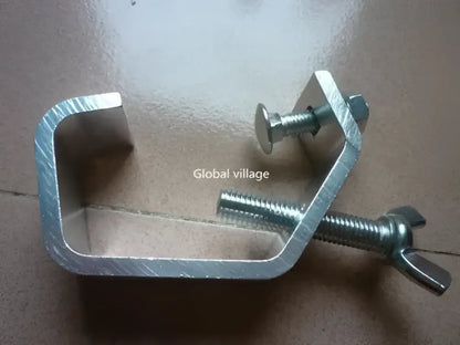 Silver aluminium light hook clamp 5 pack for living room stage lighting