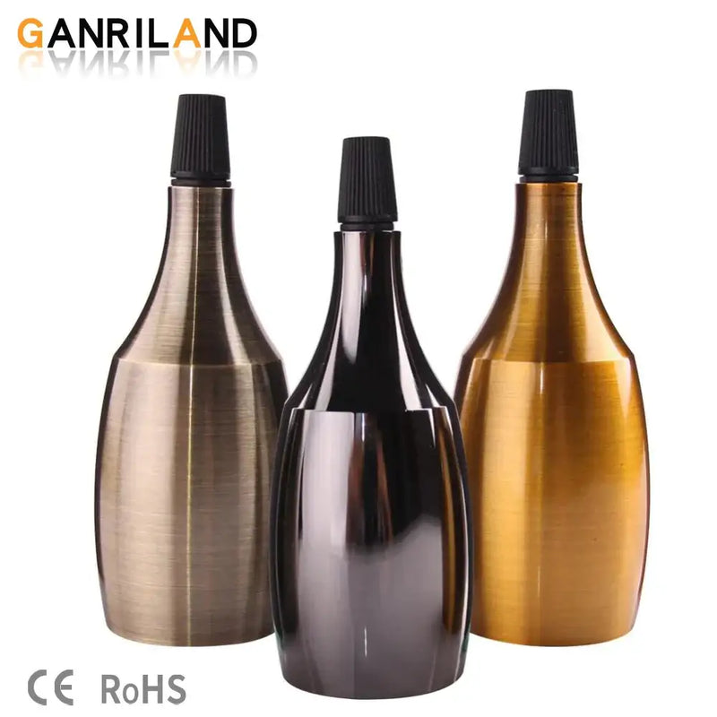 Industrial bronze black & gold e27 led lamp holder kitchen pendant