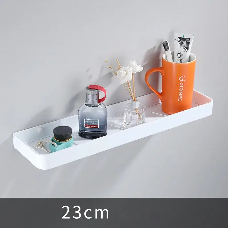 Modern white aluminum bathroom corner shelf kitchen storage holder