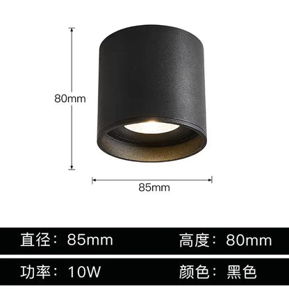 Modern black & white aluminum ceiling lamp living room spotlights