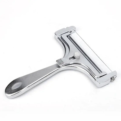 Sleek chrome adjustable cheese butter slicer kitchen tool