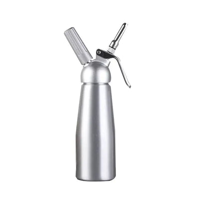 Silver metallic aluminum cream gun chantilly siphon kitchen tool