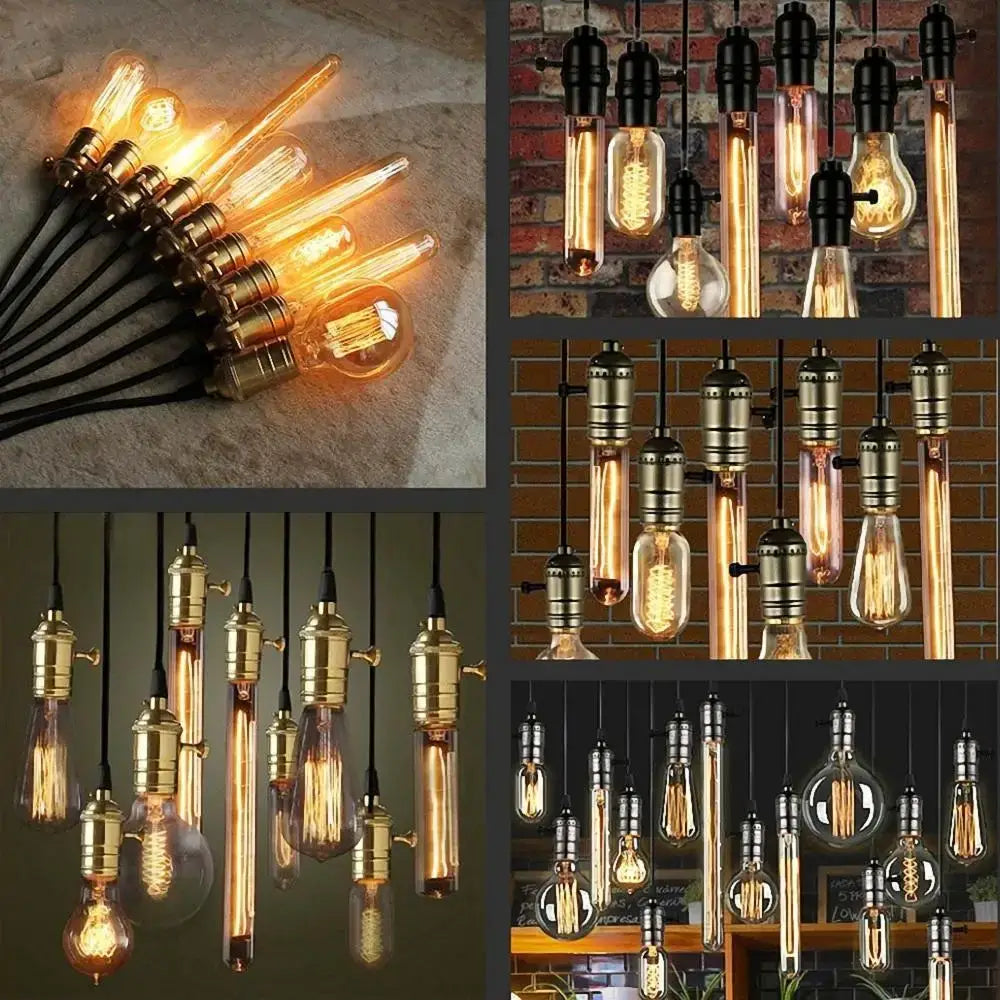 Textured aluminum lamp holder pendant light for living room