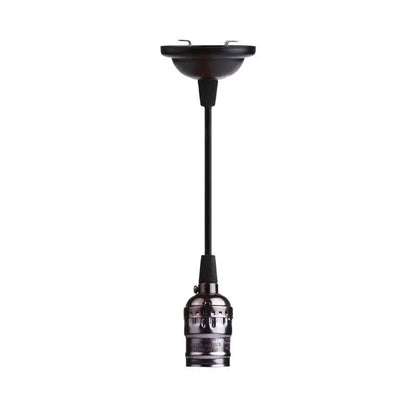 Textured aluminum lamp holder pendant light for living room
