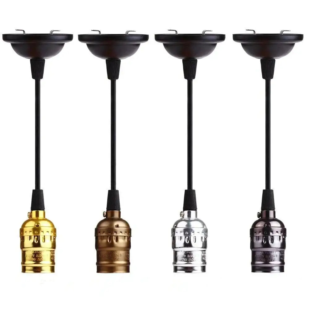 Textured aluminum lamp holder pendant light for living room