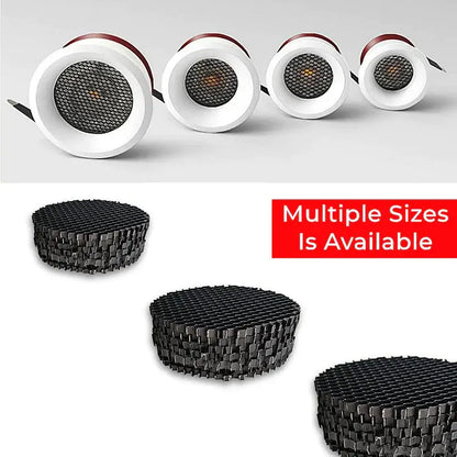 Black aluminum honeycomb downlight anti glare grill for living room