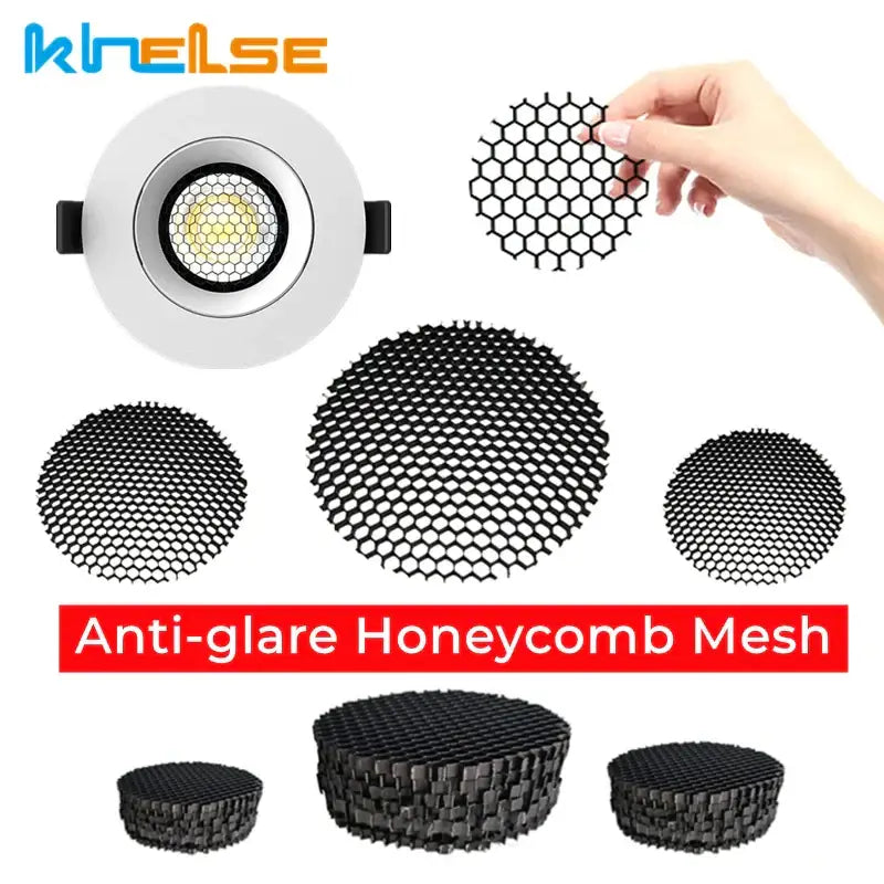 Black aluminum honeycomb downlight anti glare grill for living room