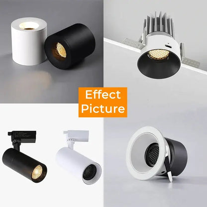 Black aluminum honeycomb downlight anti glare grill for living room