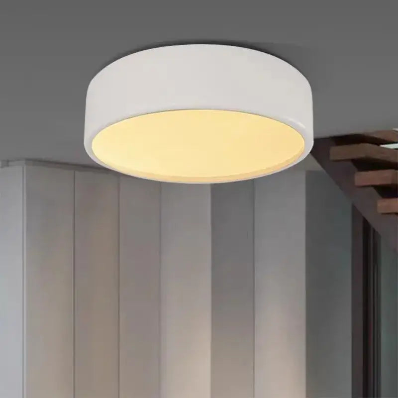 Minimalist black glossy led ceiling lamp for living room