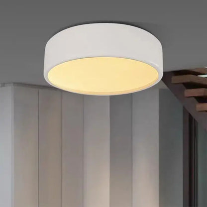 Minimalist black glossy led ceiling lamp for living room