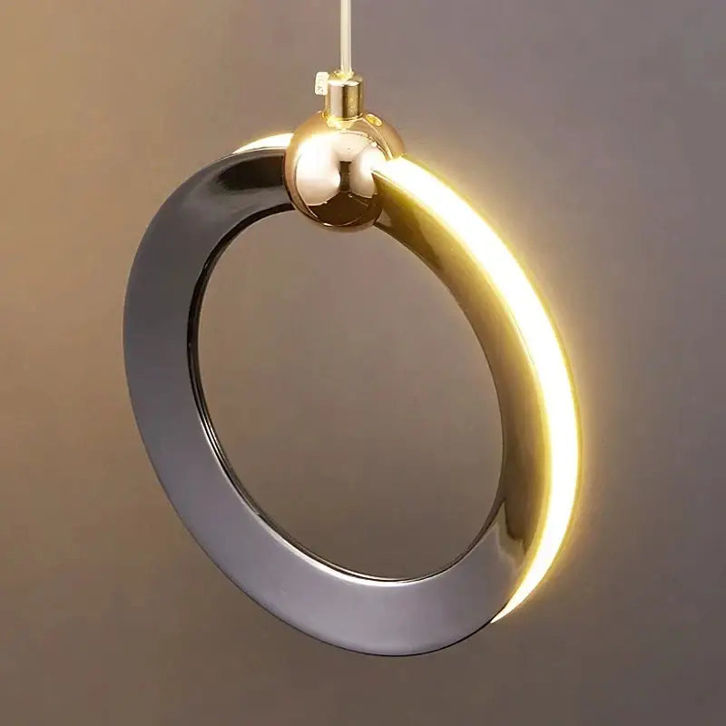 Modern minimalist aluminum led chandelier – living room hanging light