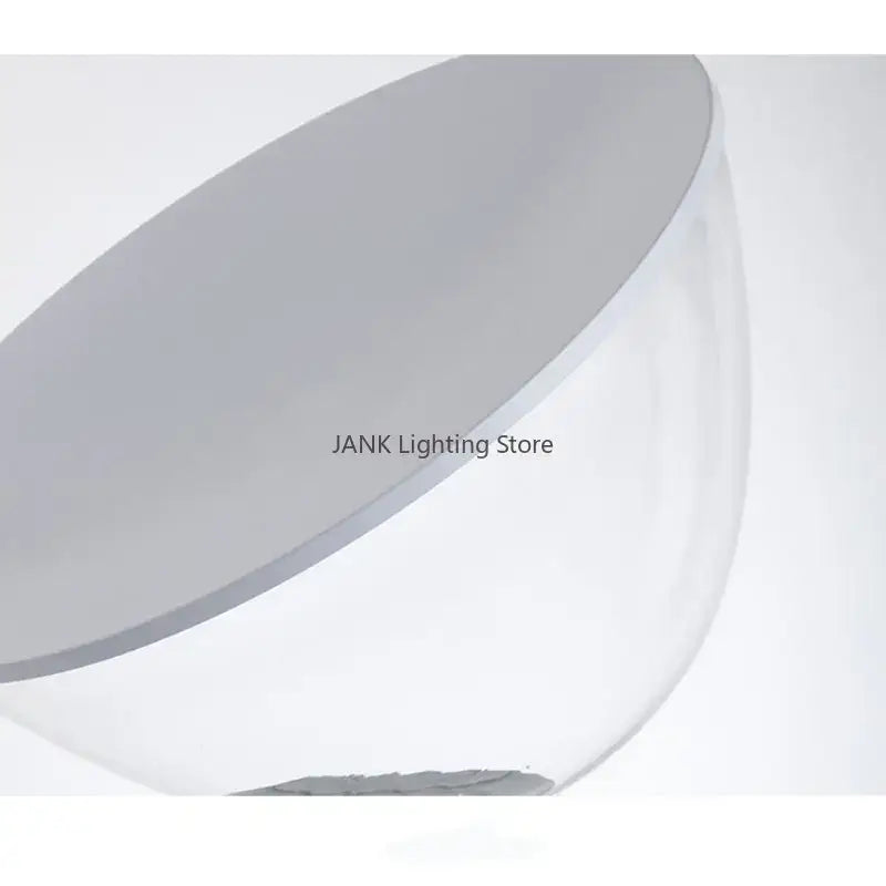 Modern fluted silver & blue glass led desk lamp bedroom lighting