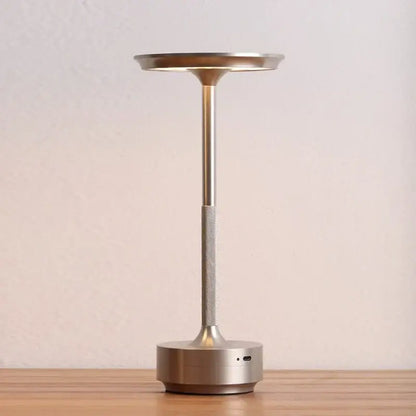 Modern sleek led desk lamp living room textured cordless light