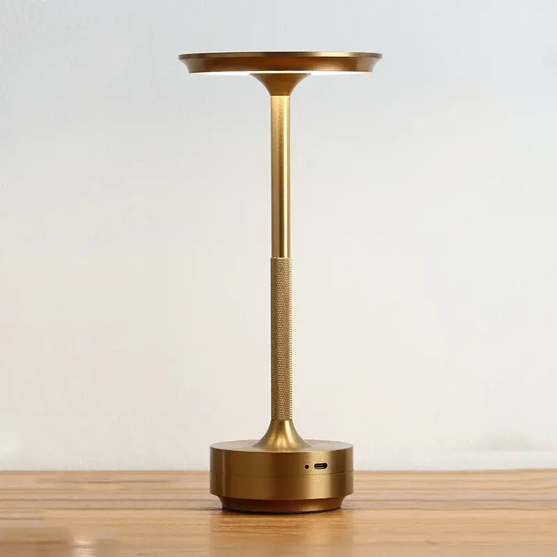 Modern sleek led desk lamp living room textured cordless light