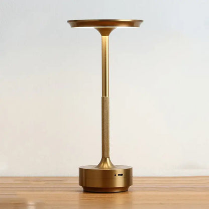 Modern sleek led desk lamp living room textured cordless light