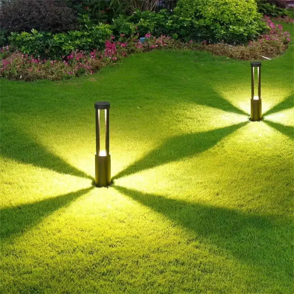 Modern gold aluminum led garden light outdoor path lamp