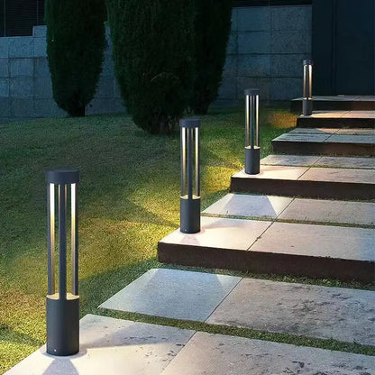 Modern gold aluminum led garden light outdoor path lamp