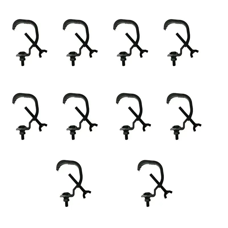 Industrial silver aluminum led par hooks set of 10 stage lighting accessory