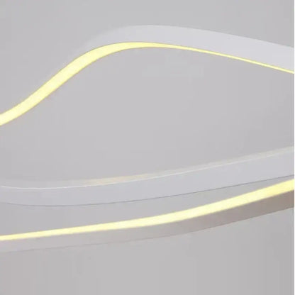 Modern silver aluminum led pendant lamp for kitchen dining island