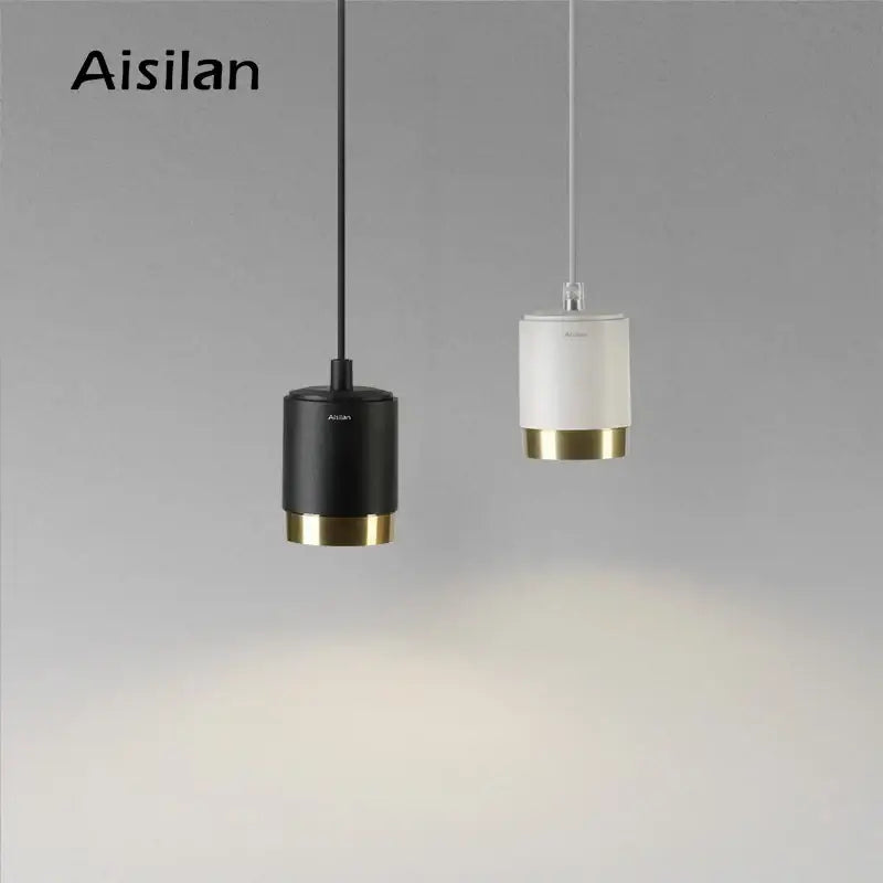 Modern white and gold aluminum pendant light living room