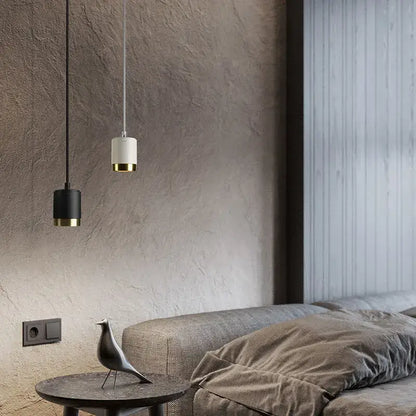 Modern white and gold aluminum pendant light living room
