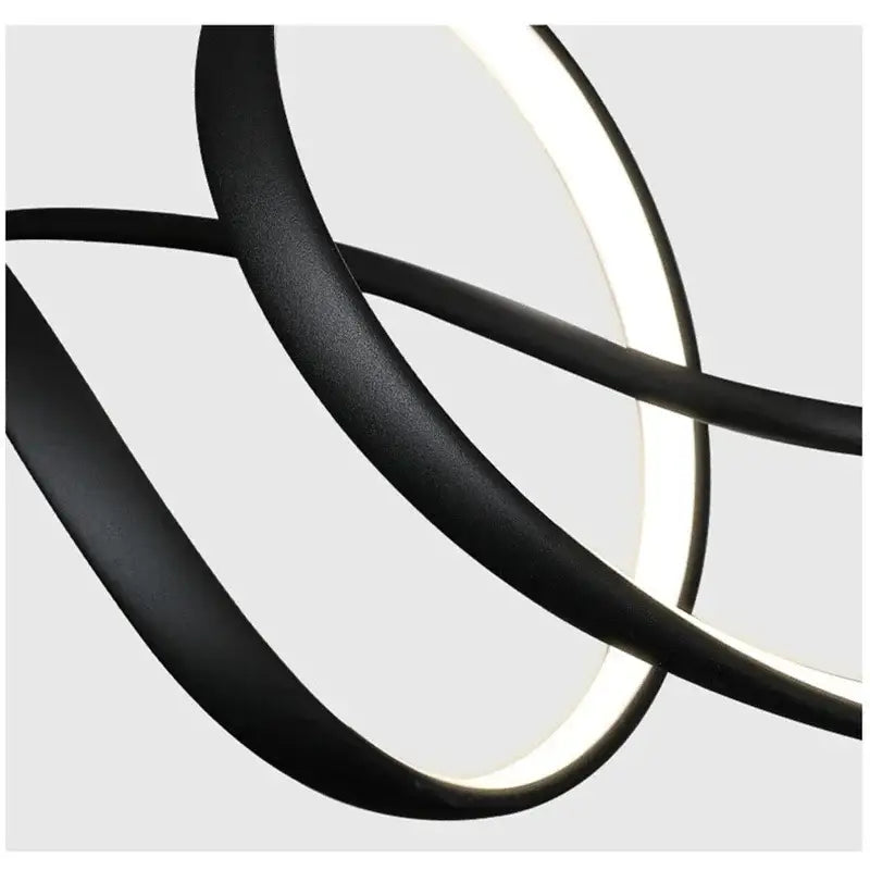 Modern black & white aluminum pendant light for dining room