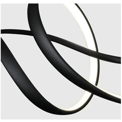 Modern black & white aluminum pendant light for dining room