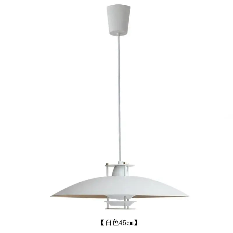 Modern white & copper aluminum pendant lights for kitchen island
