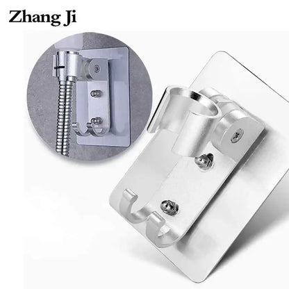 Modern silver aluminum showerhead holder bathroom wall hook