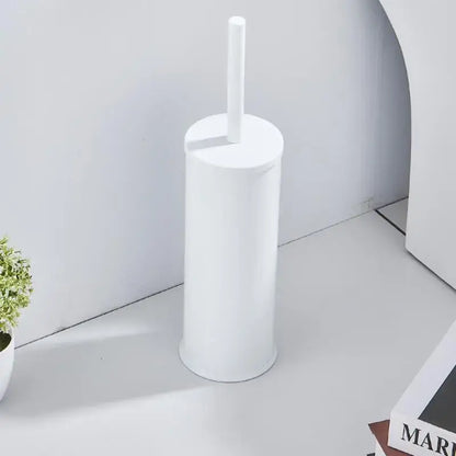 Matte black aluminum toilet brush holder set bathroom hardware