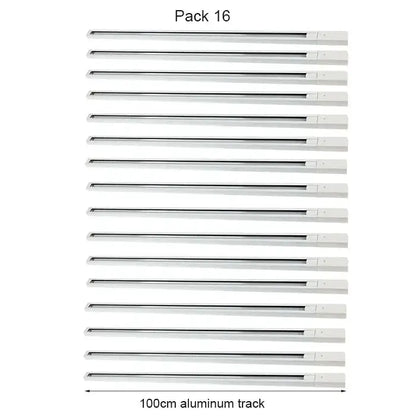 Modern black & white magnetic aluminum track rails living room light