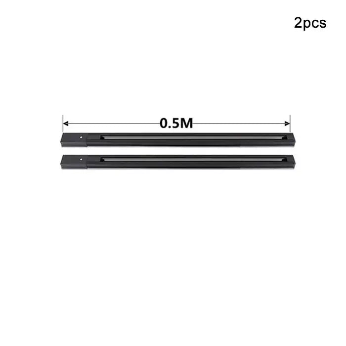 Modern black & white magnetic aluminum track rails living room light