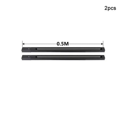 Modern black & white magnetic aluminum track rails living room light