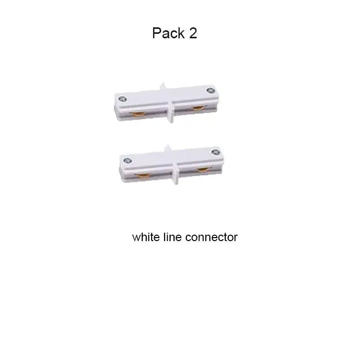 Modern black & white magnetic aluminum track rails living room light