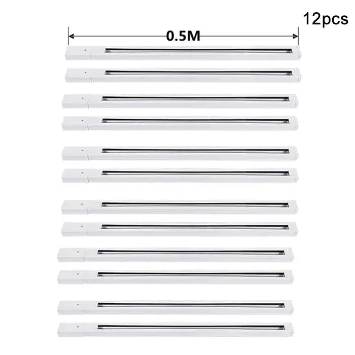 Modern black & white magnetic aluminum track rails living room light