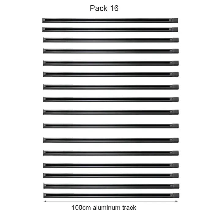 Modern black & white magnetic aluminum track rails living room light