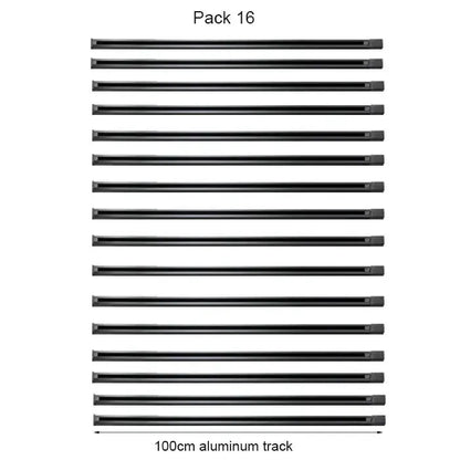 Modern black & white magnetic aluminum track rails living room light