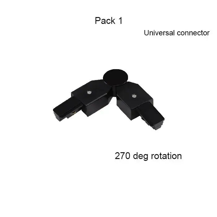 Modern black & white magnetic aluminum track rails living room light