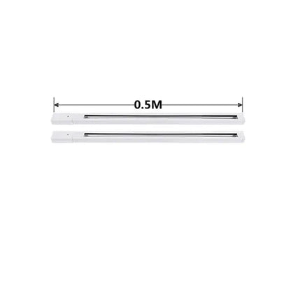 Modern black & white magnetic aluminum track rails living room light