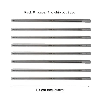 Modern black & white magnetic aluminum track rails living room light