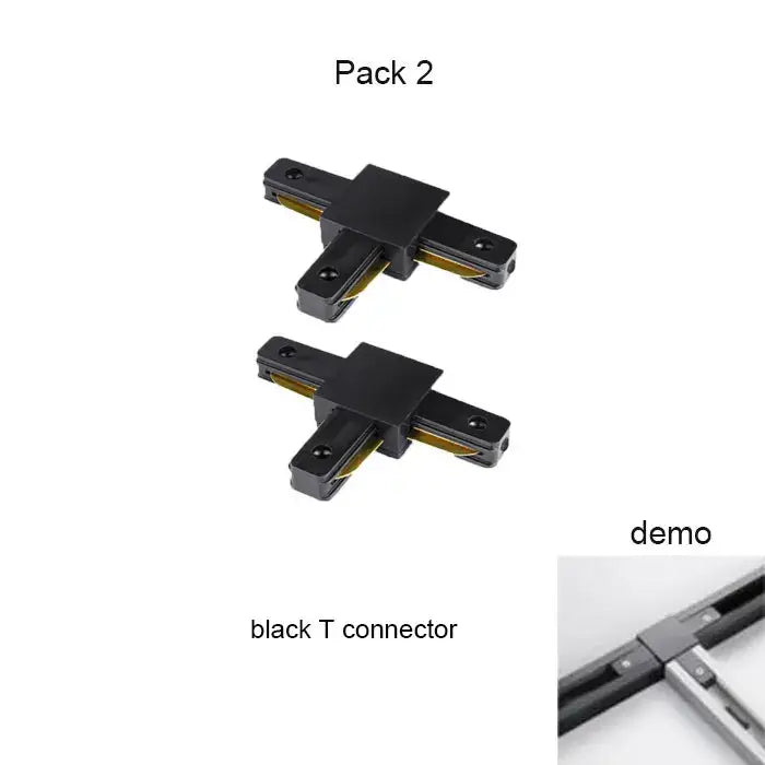 Modern black & white magnetic aluminum track rails living room light
