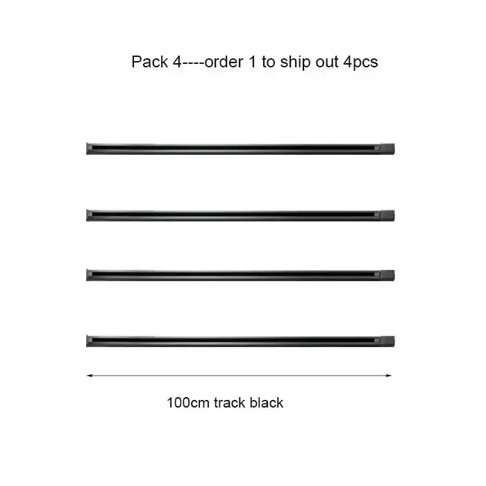 Modern black & white magnetic aluminum track rails living room light